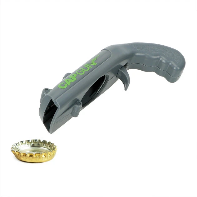 Top Quality Low MOQ Custom Logo Gun Shape Plastic Bottle Cap Opener (JGT0113)